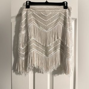 Lulus soirée of the decade fringe and sequin festival 2-piece set size XL